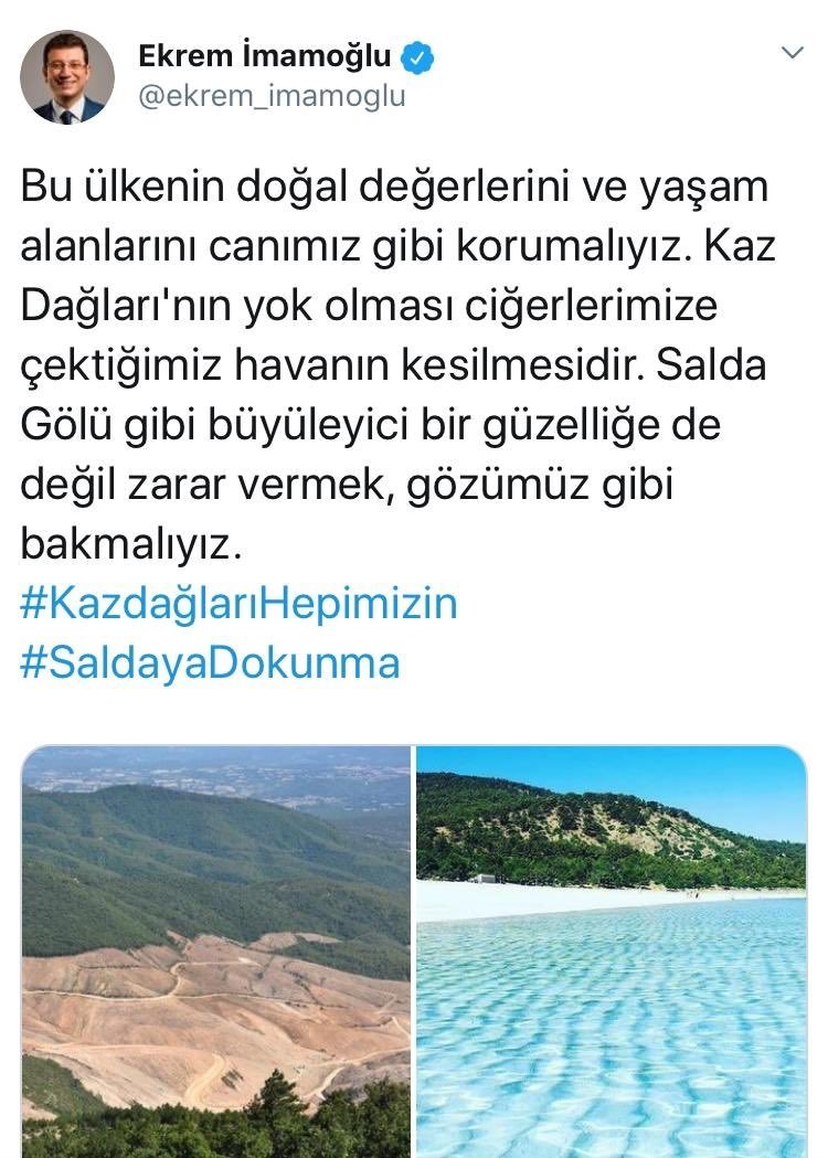 Kaftancıoğlu, Kazdağları’nı savunalım dedi, İmamoğlu Ailesi Kaz Dağları’nda ağaçları keserek 10 villa yaptı!