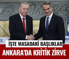 Başkan Erdoğan ve Miçotakis görüşmesi başladı