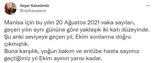 Vaka sayıları artan Denizli ve Manisa’da valilerden aşı ve maske uyarısı