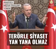 Başkan Erdoğan Medya Ödülleri Töreni’nde konuştu