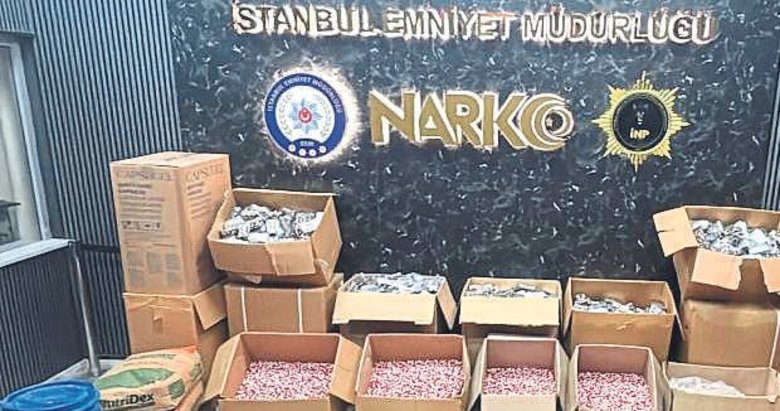 İstanbul’da 1 milyon adet uyuşturucu hap ele geçirildi