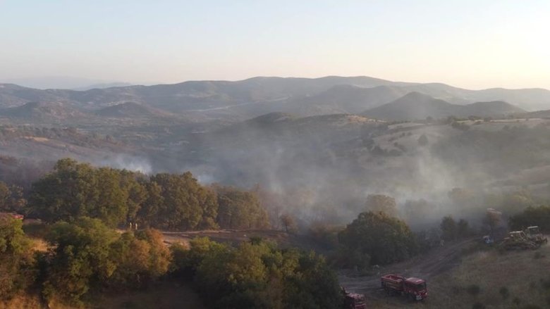 Balıkesir’de çıkan orman yangını 13 saat süren mücadele sonucunda kontrol altında