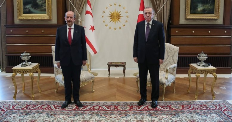 Son dakika: Başkan Erdoğan Külliye’de KKTC Cumhurbaşkanı Ersin Tatar ile görüştü