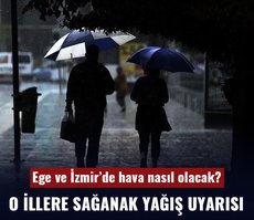 Meteoroloji’den o illere sağanak yağış uyarısı! Ege ve İzmir’de hava nasıl olacak?