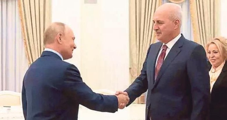 Putin, Numan Kurtulmuş’u Kremlin’de kabul etti