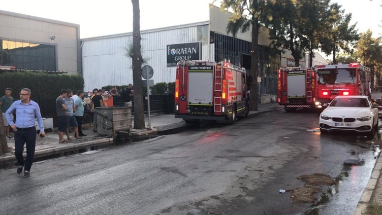 İzmir Çiğli’de fabrika yangını