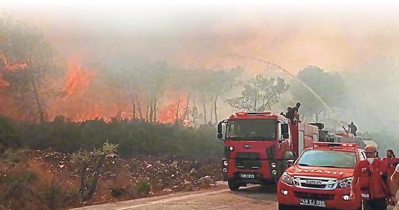 Milas’ta orman yangını kontrol altına alındı