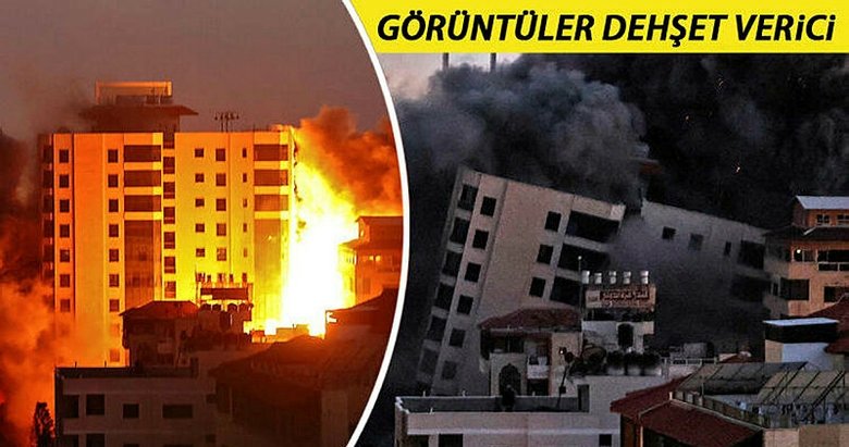 İsrail, Gazze’de çok katlı bir binayı daha vurdu