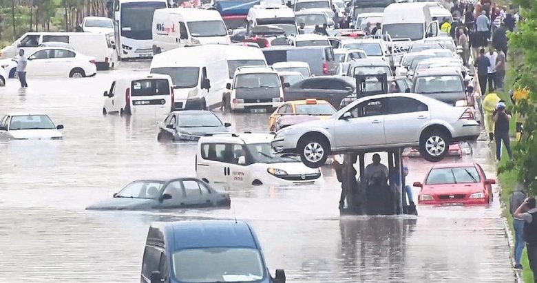 Başkent sular altında