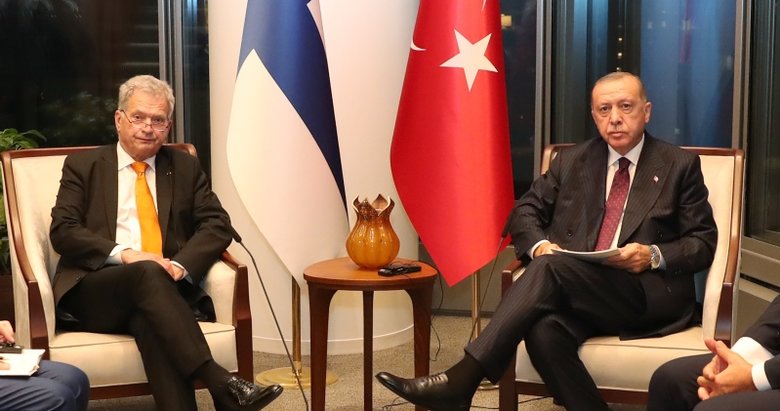 Başkan Erdoğan, New York’ta Finlandiya Cumhurbaşkanı Niinistö ile bir araya geldi