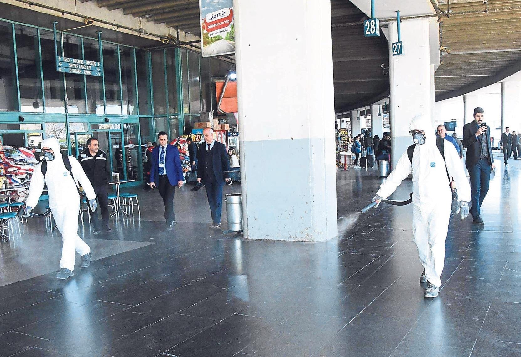 Izmir Otogari Nda Korona Virus Seferberligi Izmir Haberleri