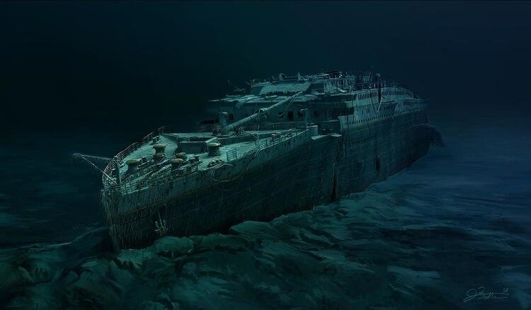 Efsanevi gemi Titanik yıllar sonra görüntülendi! Okyanusun derinliklerinde şok eden görüntü....