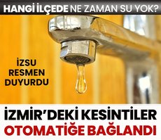 İzmir’de susuz yaz başladı! Şebekeye göre su kesintisi