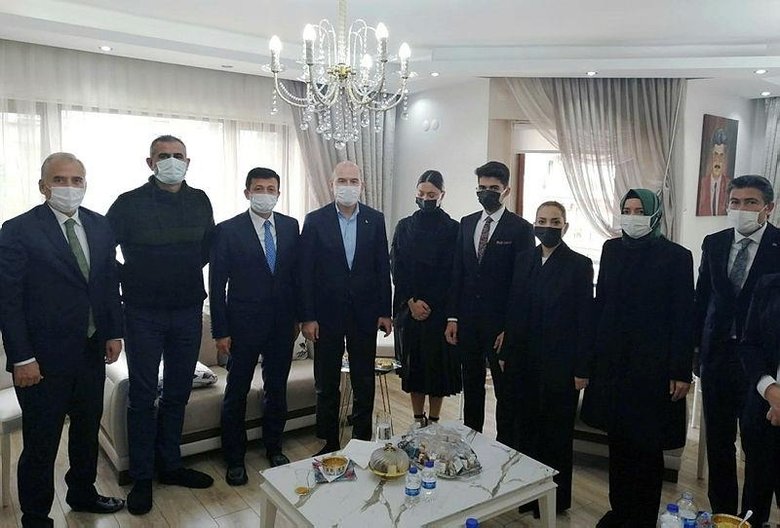 Bakan Soylu’dan AK Parti Muğla Milletvekili Yelda Erol Gökcan’a taziye ziyareti