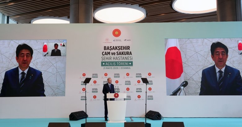 Başakşehir Çam ve Sakura Şehir Hastanesi Başkan Erdoğan ve Şinzo Abe’nin katılımıyla açıldı