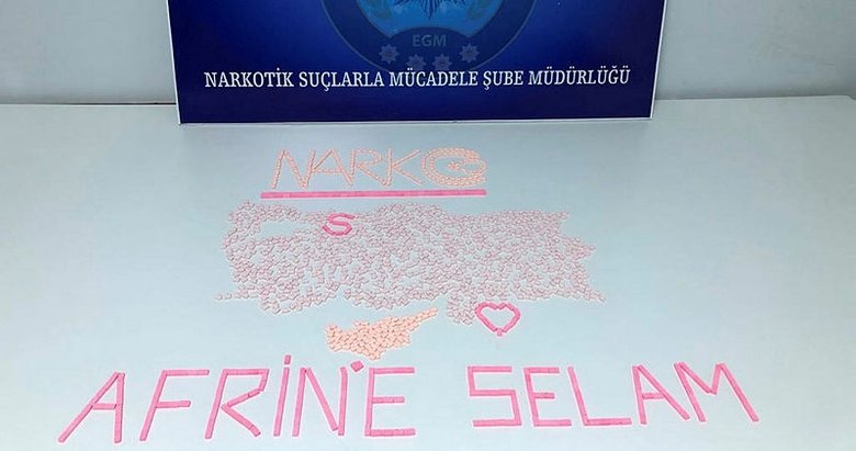 Yakaladıkları extacy haplar ile Afrin’e selam yolladılar