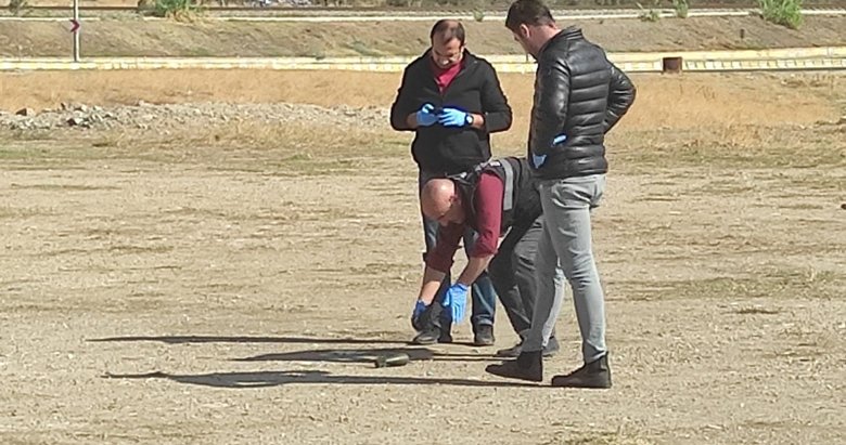 Aydın’da şaşkına çeviren görüntü! Boş arazide havan topu bulundu