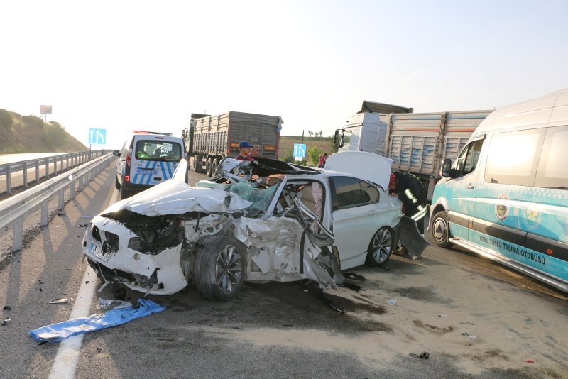 Manisa’da trafik kazası: 1 ölü, 3 yaralı