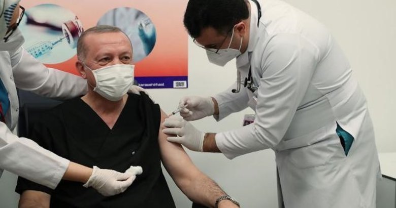 Başkan Erdoğan, ikinci doz koronavirüs aşısını yaptırdı