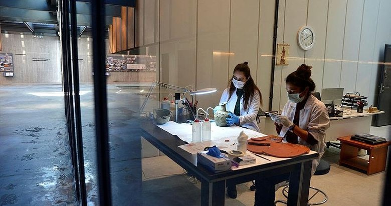 Troya Müzesinin perdeleri restorasyon ve konservasyon çalışmaları için ziyaretçilere açılıyor