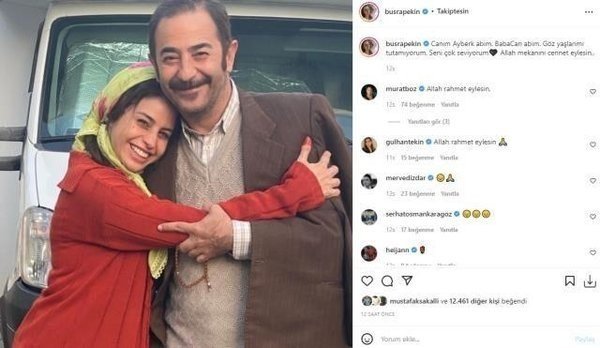 Akciğer kanseri nedeniyle hayata veda eden oyuncu Ayberk Pekcan alkışlarla son yolculuğuna uğurlandı