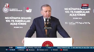Başkan Erdoğan’dan Kütahya’da fabrika açılış töreninde önemli mesajlar