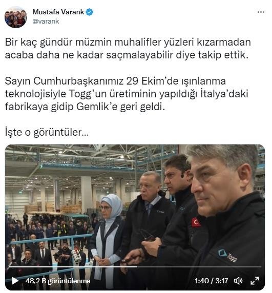 Başkan Erdoğan TOGG fabrikasını gezdi