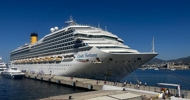 Bodrum’a kruvaziyerle 3 bin 187 turist geldi