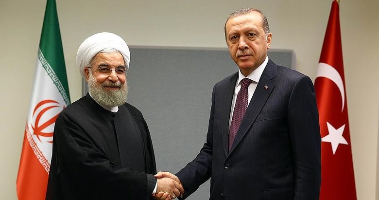 Başkan Erdoğan, İran Cumhurbaşkanı Ruhani ile görüştü