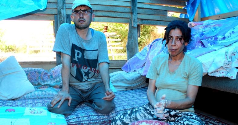 Muğla’da yaşayan engelli çift, çadırda yaşam mücadelesi veriyor