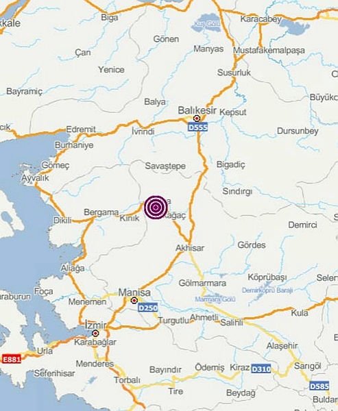 Manisa Soma’da 3.7 büyüklüğünde deprem