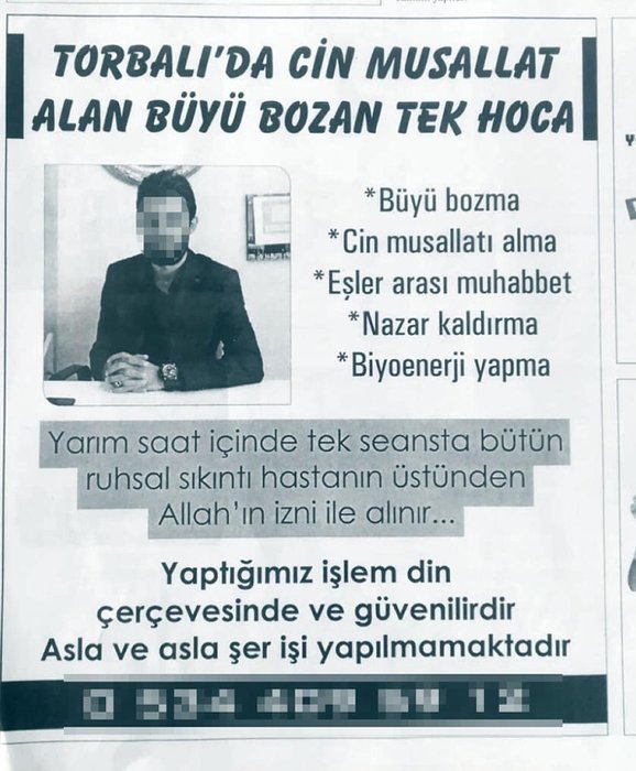 İzmir Torbalı’da gazete ilanıyla müşteri arayan ’cinci hoca’ya gözaltı