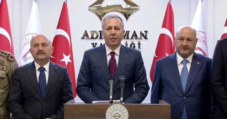 İçişleri Bakanı Yerlikaya Adıyaman’da Asrın Felaketinin yıl dönümünde konuştu