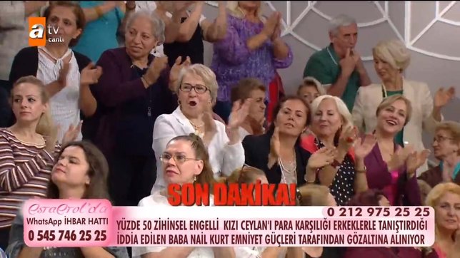 İğrenç olay Esra Erol canlı yayınında ortaya çıktı