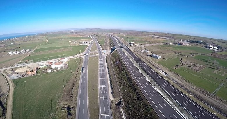 Tekirdağ- Çanakkale Otoyolu’nun son hali görüntülendi