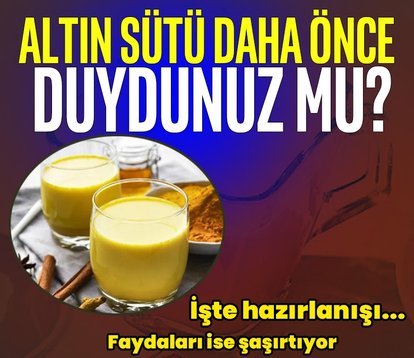 Altın sütün faydaları saymak ile bitmiyor
