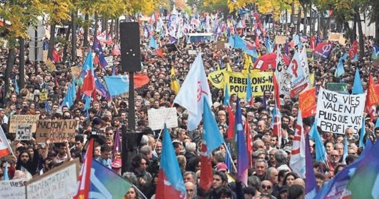 Fransa’da halk hayat pahalılığını protesto etti