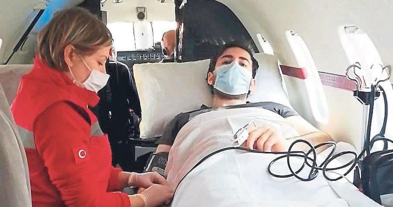 Rusya’daki türk öğrenci ambulans uçakla getirildi