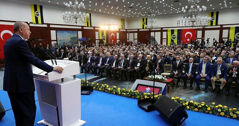Başkan Erdoğan’dan F.Bahçe Yüksek Divan Kurulu Toplantısı’nda önemli açıklamalar