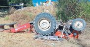 Yaşlı çiftçi traktör kurbanı