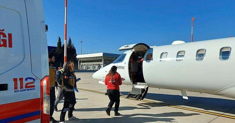 Ambulans uçak Aydın’daki 10 günlük bebek için havalandı