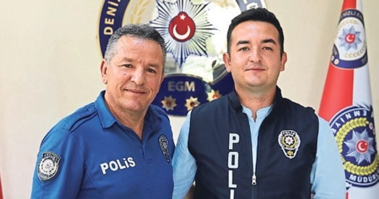 Polis baba-oğul omuz omuza mücadele ediyor
