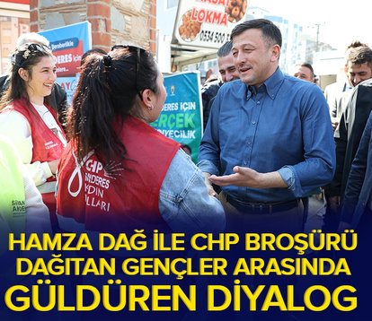 Cumhur İttifakı İzmir adayı Hamza Dağ ile CHP’li gençler arasında güldüren diyalog