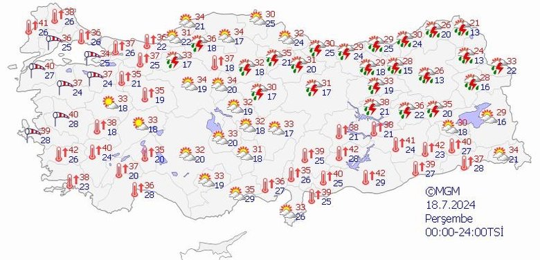 Nem ve sıcaklar bunaltıyor! Meteoroloji’den o iller için yağış uyarısı geldi... 18 Temmuz İzmir ve Ege hava durumu raporu