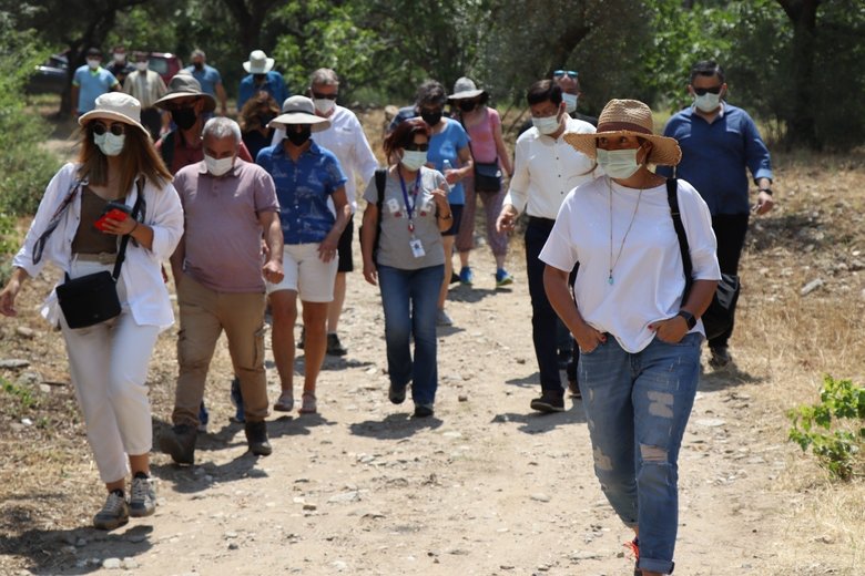 Mastaura ilk ziyaretçileri ile buluştu
