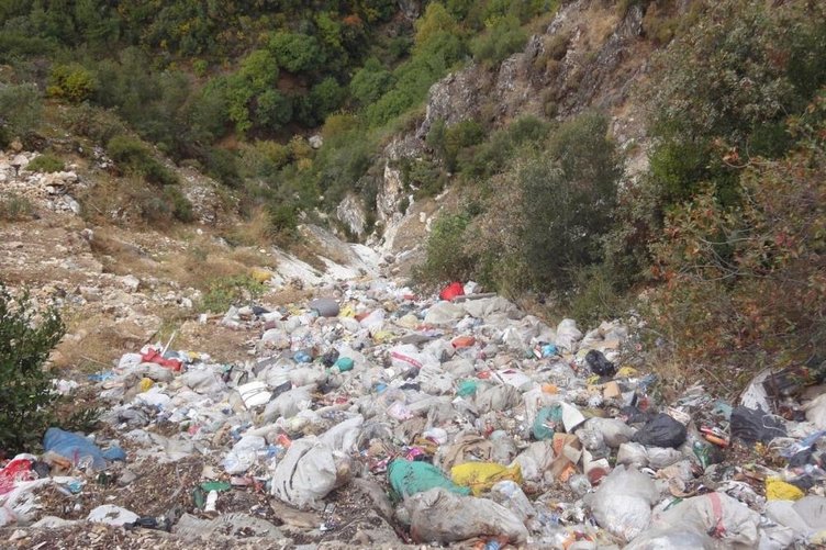 Koçak Kanyonu çöplüğe döndü! Aydın’da yürek parçalayan manzara