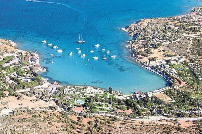 Cennet koylarda yüzme keyfi