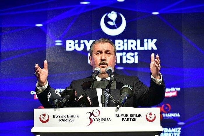 BBP Genel Başkanı Destici: Cumhurbaşkanı adayımız da Recep Tayyip Erdoğan’dır