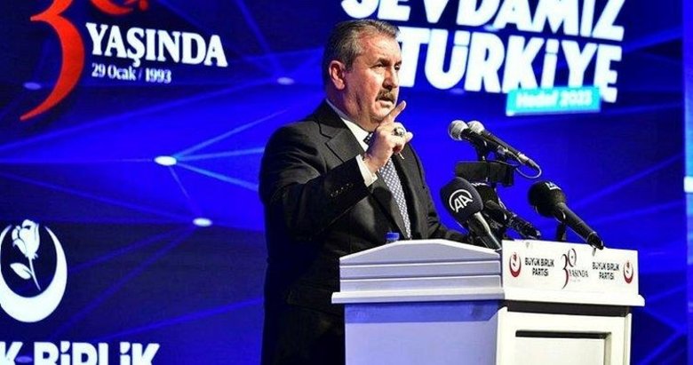 BBP Genel Başkanı Destici: Cumhurbaşkanı adayımız da Recep Tayyip Erdoğan’dır