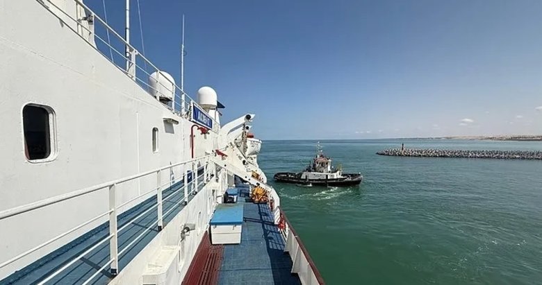 Türkiye’nin Gazze’ye umut taşıyan 17. İyilik Gemisi, El-Ariş Limanı’na ulaştı